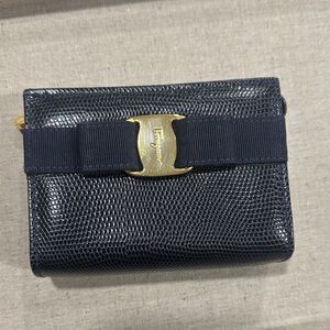 Salvatore Ferragamo Vintage Vala Limited Edition Ribbon Pouch Case‎